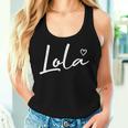 Lola For Grandma Heart Mother's Day Lola Women Tank Top Gifts for Her