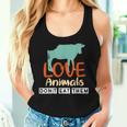 Love Animals Don't Eat Them Vegetarian Be Kind To Animals Women Tank Top Gifts for Her