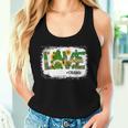 Love Cna Nurse Life Gnome Sunflower St Patrick's Day Women Tank Top Gifts for Her