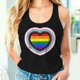 Love Is Love Gay Pride Progress Pride Rainbow Heart Lgbtq Women Tank Top Gifts for Her