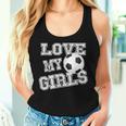 I Love My Girls Dad & Mom Soccer Cool Soccer Mom Women Tank Top Gifts for Her