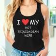 I Love My Hot Trinidadian Wife Cute Country Heart Women Tank Top Gifts for Her