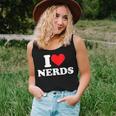 I Love Nerds I Heart Nerds Women Tank Top Gifts for Her