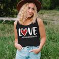 Love Red Plaid Heart 5Th Grade Teacher Life Valentine's Day Women Tank Top Gifts for Her