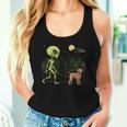 Lustiges Ww-Alien Walking Ufo Hund Mama Papa Tank Top Frauen Geschenke für Sie