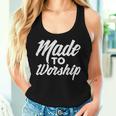 Made To Worship Jesus Christian Catholic Religion God Women Tank Top Gifts for Her