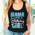 Mama Of The Birthday Girl Family Snowflakes Winter Party Women Tank Top Gifts for Her