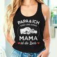 Mama Ist Die Beste Papa Ich Einig Für Muttertag Weihnachten Tank Top Frauen Geschenke für Sie