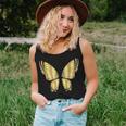 Metallic Gold Butterfly Garden Flying Women Tank Top Gifts for Her