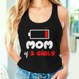 Mom Of 2 Girls 2 Daughters Mommy Of Two Girls Mother Women Tank Top Gifts for Her