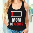 Mom Of 4 Boys Son For Women Tank Top Gifts for Her