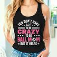 Mom Crazy Ball Mom Soccer Women Tank Top Gifts for Her