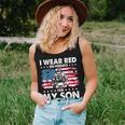 Mom Dad I Wear Red On Fridays For My Son American Flag Women Tank Top Gifts for Her