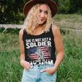 My Mom Is A Soldier Patriotic Proud Military Son Daughter Women Tank Top Gifts for Her