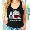 Moms Against White Baseball Pants Mother's Day Sport Lover Women Tank Top Gifts for Her
