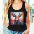 Moose Colorful Graphic Women Tank Top Gifts for Her