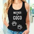 Mother Of Coco Dog Puppy Personalized Name Graphic Women Tank Top Gifts for Her