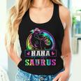 Nanasaurus Dinosaur Nana Saurus Family Matching Tie Dye Women Tank Top Gifts for Her