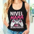 Nivel Mama Desbloqueado Futura Mama Madre Anunciar Embarazo Camiseta sin mangas para mujer Regalos para ella