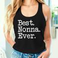 Nonna Mejor Nonna Ever Camiseta sin mangas para mujer Regalos para ella