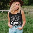 Not Hot Mess I'm Spicy Disaster Girl Trendy Saying Women Tank Top Gifts for Her