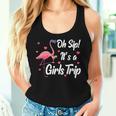 Oh Sip It's A Girls Trip Pink Flamingo Girl Wine Party Women Tank Top Gifts for Her