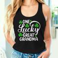 One Lucky Great Grandma St Patrick's Day Shamrocks Women Tank Top Gifts for Her