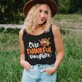 One Thankful Daughter Turkey Leopard Thanksgiving Family Women Tank Top Gifts for Her