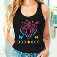 Pansexual Subtle Pan Pride Lgbtq Subtle Moon Phase Crystals Women Tank Top Gifts for Her