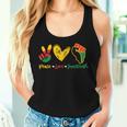 Peace Love Junenth Black Pride Freedom 4Th Of July Womens Women Tank Top Gifts for Her