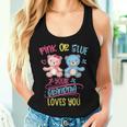 Pink Or Blue Deine Oma Liebt Dich Party Gender Reveal Tank Top Frauen Geschenke für Sie