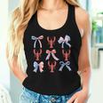 Pink Bows Cute Coquette Crawfish Y2k Clean Girl Aesthetic Women Tank Top Gifts for Her