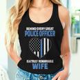 Police Officer Wife Cute Heart Flag Women Tank Top Gifts for Her