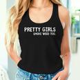 Pretty Girls Smoke Weed Too Women Tank Top Gifts for Her