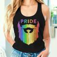 Pride Rainbow Beard Lgbtq Gay Pride Day Quote Saying Meme Women Tank Top Gifts for Her