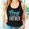 Proud Father Transgender Dad Lgbt Lgbtq Pride Gay Rainbow Women Tank Top Gifts for Her