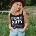 Proud Navy Aunt Usa Heart American Flag Women Women Tank Top Gifts for Her