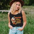 Pumpkin Spice Latte Jesus Christ Thanksgiving Fall Groovy Women Tank Top Gifts for Her