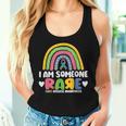 Rare Disease Day I Am Someone Rare Rainbow Zebra Ribbon Women Tank Top Gifts for Her