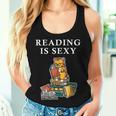 Reading Is Sexy Tiger Cat Reading Reading Women Women Tank Top Gifts for Her