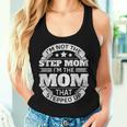 Regalos Divertidos Para Madre Con Texto En Inglés I'm Not The Step Mom I'm The Mom Camiseta sin mangas para mujer Regalos para ella