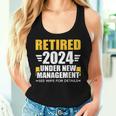 Retired 2024 Under New Management See Wife For Retirement Women Tank Top Gifts for Her