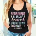 Retirement Primary Elementary Teacher 2024 Retiring Progress Women Tank Top Gifts for Her