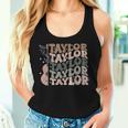Retro 80'S Taylor First Name Personalized Groovy Birthday Women Tank Top Gifts for Her