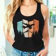 Retro Airplane Landscape Pilot Aviation Women Women Tank Top Gifts for Her