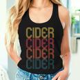 Retro Cider Wine For Cider Lover Vintage Cider Women Tank Top Gifts for Her