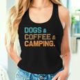 Retro Dogs Coffee Camping Campers Women Tank Top Gifts for Her