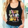 Retro Groovy Bruh We Out Bus Drivers Last Day Of School Women Tank Top Gifts for Her