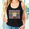 Retro Groovy Chick Easter Cute Chicken With Glasses Women Tank Top Gifts for Her