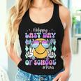 Retro Groovy Happy Last Day Of School Paraprofessional Women Tank Top Gifts for Her